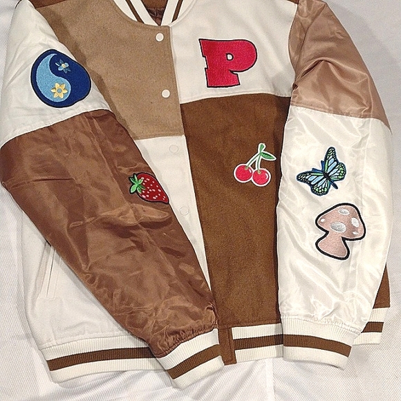 Rare Pacsun Patchwork Varsity Jacket - Picture 4 of 15